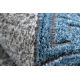 Paklājs NOBLE moderns 1512 68 Rāmis, Grieķu vintage mazgāts, struktūra - divi sariņu līmeņi krēms / zils