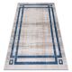 Modern NOBLE carpet 1539 68 Frame vintage - structural two levels of fleece cream / blue