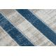 Moderní koberec NOBLE 1539 68 vzor rámu vintage - Strukturální, dvě úrovně rouna, krémovo modrý
