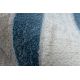 Moderne NOBLE Teppe 1539 68 Ramme årgang - strukturell to nivåer av fleece krem / blå