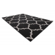 Fonott sizal floorlux szőnyeg 20608 marokkói rácsos fekete / ezüst