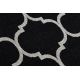 Covor sisal Floorlux 20608 marocani trellis negru si argintiu 