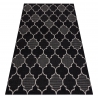 DYWAN FLOORLUX 20607 SZNURKOWY SIZAL, koniczyna marokańska, trellis czarny / srebrny