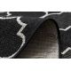 Sisal tapijt SISAL FLOORLUX 20607 , klaver Marokkaanse , trellis zwart / zilver