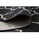 Covor sisal Floorlux 20607 marocani trellis negru si argintiu 