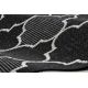 Sisal tapijt SISAL FLOORLUX 20607 , klaver Marokkaanse , trellis zwart / zilver