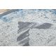 сучасний NOBLE килим 9479 63 Орнамент vintage - Structural два рівні флісу крем / синій