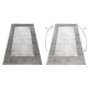 Moderní koberec NOBLE 9730 65 vzor rámu vintage - Strukturální, dvě úrovně rouna, krémovo šedá
