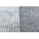 Tapete NOBLE moderno 9730 65 Quadro vintage - Structural dois níveis de lã cinza creme / cinzento