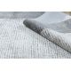 Tæppe NOBLE moderne 9730 65 Ramme vintage vasket - Strukturelle, to niveauer af fleece fløde / grå