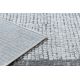 Modern NOBLE Teppich 9730 65 Rahmen vintage - Strukturell zwei Ebenen aus Vlies creme / grau