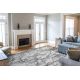 Modern NOBLE carpet 9962 65 Marble, stone - structural two levels of fleece cream / grey