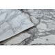 Modern NOBLE matta 9962 65 Marmor, sten - structural två nivåer av hudna kräm / grå