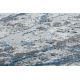 Moderný koberec NOBLE 9962 68 Mramor, kameň - Štrukturálny, dve vrstvy rúna, krémová modrá