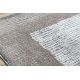 Modern NOBLE carpet 9730 67 Frame vintage - structural two levels of fleece cream / beige