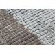 Moderní koberec NOBLE 9730 67 vzor rámu vintage - Strukturální, dvě úrovně rouna, krémovo béžový