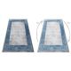 Paklājs NOBLE moderns 9730 68 Rāmis vintage mazgāts, struktūra - divi sariņu līmeņi krēms / zils