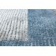 Modern NOBLE carpet 9730 68 Frame vintage - structural two levels of fleece cream / blue