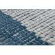 Paklājs NOBLE moderns 9730 68 Rāmis vintage mazgāts, struktūra - divi sariņu līmeņi krēms / zils
