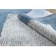 Modern NOBLE carpet 9730 68 Frame vintage - structural two levels of fleece cream / blue