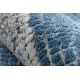 Moderne NOBLE Teppe 9730 68 Ramme årgang - strukturell to nivåer av fleece krem / blå