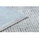 Moderní koberec NOBLE 9730 68 vzor rámu vintage - Strukturální, dvě úrovně rouna, krémovo modrý