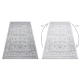 Moderní MEFE koberec 2312 Ornament, rám - Strukturální, dvě úrovně rouna šedá