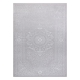 Tapete MEFE moderno 8373 Ornamento, quadro - Structural dois níveis de lã cinza cinzento