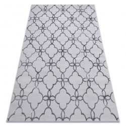 Covor TOSCANA 24021 Unicolor, glamour, țesut plat, franjuri - antracit