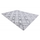 Modern MEFE szőnyeg 8504 Lugas, Virágok - Structural két szintű gyapjú sötétszürke