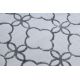 Tapete MEFE moderno 8504 Treliça, flores - Structural dois níveis de lã cinza escuro