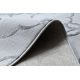 Modern MEFE carpet 8504 Trellis, flowers - structural two levels of fleece dark grey 