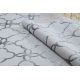 Modern MEFE carpet 8504 Trellis, flowers - structural two levels of fleece dark grey 