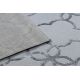 сучасний MEFE килим 8504 Решетка, цветя - Structural два рівні флісу темно-сірий
