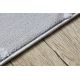 Tapete MEFE moderno 8504 Treliça, flores - Structural dois níveis de lã cinzento / branco