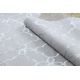 сучасний MEFE килим 8504 Решетка, цветя - Structural два рівні флісу сірий / білі