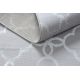 сучасний MEFE килим 8504 Решетка, цветя - Structural два рівні флісу сірий / білі
