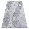 Moderní koberec MEFE 8734 Ornament - Structural dvě úrovně rouna šedá