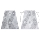 Kilimas MEFE Šiuolaikinis 8734 Ornamentas - Struktūrinis, dviejų sluoksnių vilna, pilka