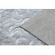 Alfombra MEFE moderna 8734 Ornamento - Structural dos niveles de vellón gris 