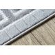 модерен MEFE килим 9096 кадър, гръцки ключ - structural две нива на руно сив