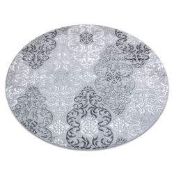 Tappeto MEFE moderne 8734 Cerchio Ornamento - Structural due livelli di pile grigio 