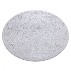 Moderne MEFE Teppe 8373 Sirkel Ornament, ramme - strukturell to nivåer av fleece grå 