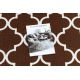 Pogumovaný běhoun TRELLIS Maroko, Jetel, Mříž, hnědý, 120 cm 30351