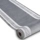 Carpet TWIN 22990 Frame, cotton, double-sided, Ecological fringes - navy blue / cream