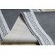 Carpet TWIN 22990 Frame, cotton, double-sided, Ecological fringes - navy blue / cream