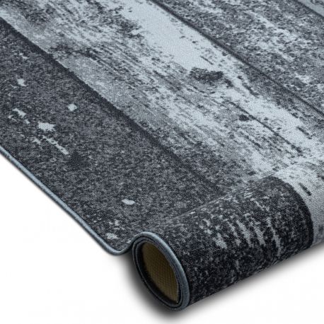Anti-slip Fitted carpet WOOD plank grey