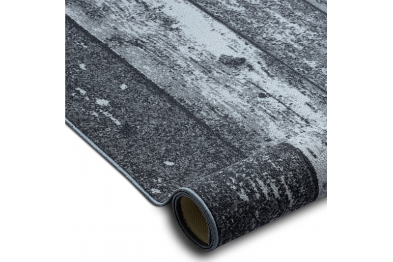 Moqueta antideslizante WOOD tablero gris La alfombra
