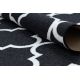 Alfombra de pasillo con refuerzo de goma Enrejado Trébol marroquí negro Trellis 57 cm 30350