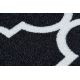 Csúszásgátló futó szőnyeg LÓHERE MAROKKÓI fekete Trellis 57 cm 30350